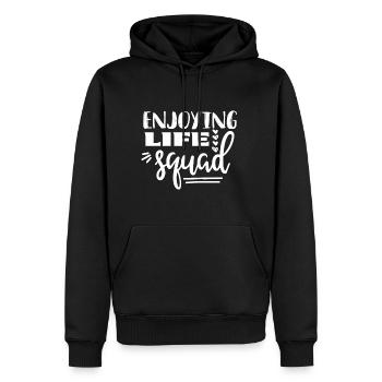 Wochenende mit Freunden in Gruppe Party Trinken - Männer Premium Bio Hoodie - Schwarz - Vorne - Nico (187cm)