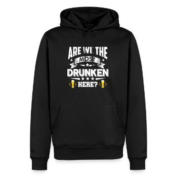 Wochenende mit Freunden in Gruppe Party Trinken - Männer Premium Bio Hoodie - Schwarz - Vorne - Nico (187cm)