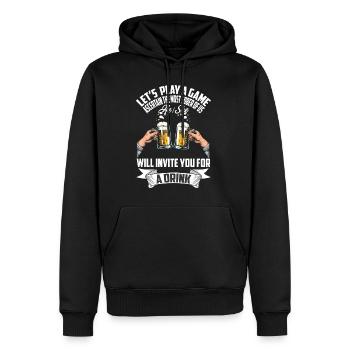 Wochenende mit Freunden in Gruppe Party Trinken - Männer Premium Bio Hoodie - Schwarz - Vorne - Nico (187cm)