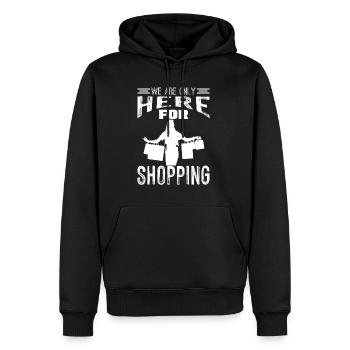 Wochenende mit Freunden in der Gruppe Trinken und - Männer Premium Bio Hoodie - Schwarz - Vorne - Nico (187cm)