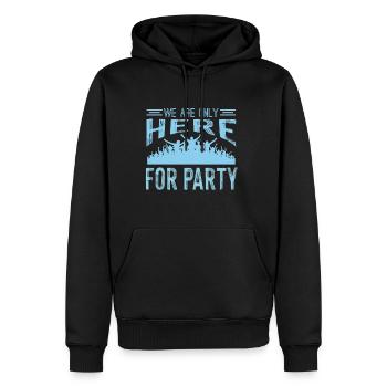 Wochenende mit Freunden in Gruppe Trinken Party - Männer Premium Bio Hoodie - Schwarz - Vorne - Nico (187cm)