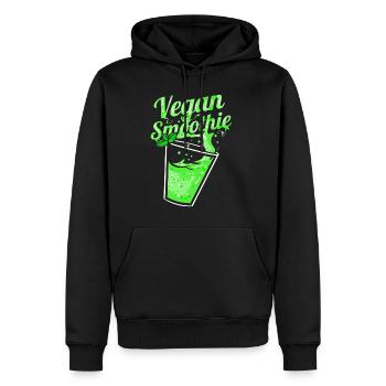 Vegan Green Smoothie For Vegetarian and Vegan - Männer Premium Bio Hoodie - Schwarz - Vorne - Nico (187cm)