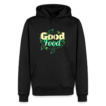 Les légumes sont un bon aliment pour les végétariens et les végétariens - Sweat à capuche Premium bio Homme - noir - Devant - Nico (187cm)