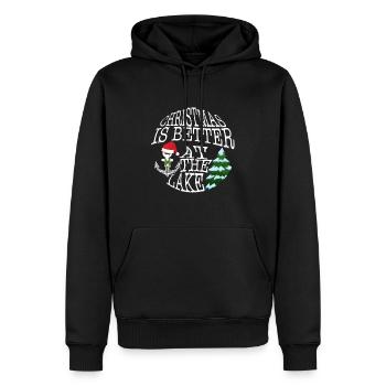 Weihnachten ist besser im Lake Shirt, Lake - Männer Premium Bio Hoodie - Schwarz - Vorne - Nico (187cm)
