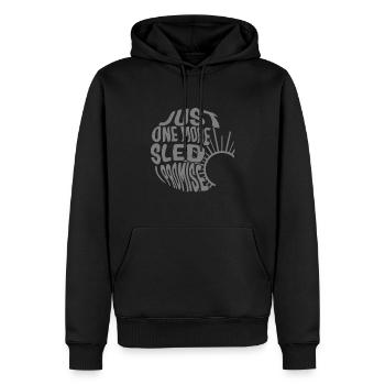 Juste une chemise de luge de plus, je promets, hiver - Sweat à capuche Premium bio Homme - noir - Devant - Nico (187cm)