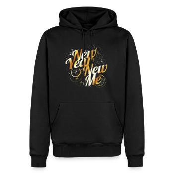 Change Yourself - Résolution du Nouvel An - Nouveau - Sweat à capuche Premium bio Homme - noir - Devant - Nico (187cm)