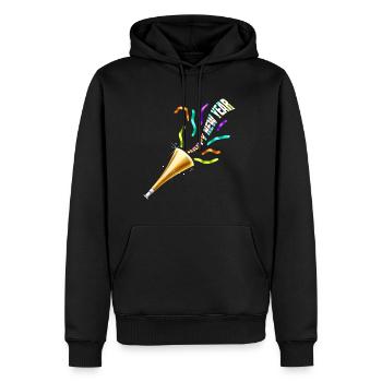 Party Horn Trumpet Flute Happy New Year - Männer Premium Bio Hoodie - Schwarz - Vorne - Nico (187cm)