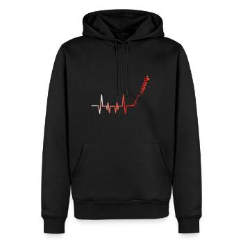 Heartbeat Firework Rocket - Männer Premium Bio Hoodie - Schwarz - Vorne - Nico (187cm)