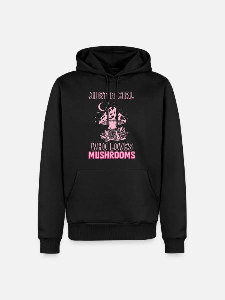 Pilzsammler und Pilz Freunde - Männer Premium Bio Hoodie - Schwarz