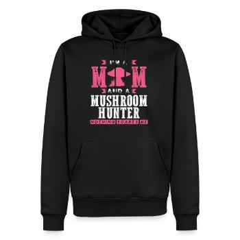 Pilzsammler und Pilz Freunde - Männer Premium Bio Hoodie - Schwarz - Vorne - Nico (187cm)