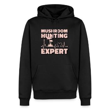 Pilzsammler und Pilz Freunde - Männer Premium Bio Hoodie - Schwarz - Vorne - Nico (187cm)