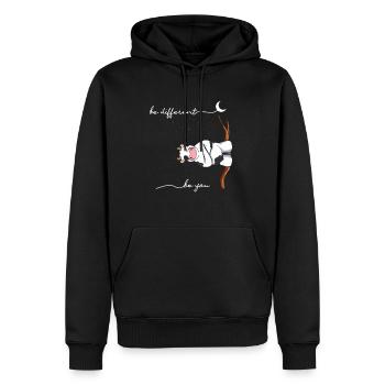Be Different Cow Be You Autism Awareness Cow - Sweat à capuche Premium bio Homme - noir - Devant - Nico (187cm)
