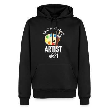 Maler und Lackierer, der Beste und Nervigste Beruf - Männer Premium Bio Hoodie - Schwarz - Vorne - Nico (187cm)