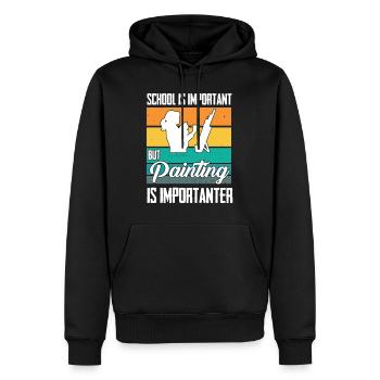 Maler und Lackierer, der Beste und Nervigste Beruf - Männer Premium Bio Hoodie - Schwarz - Vorne - Nico (187cm)