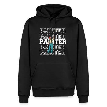 Maler und Lackierer, der Beste und Nervigste Beruf - Männer Premium Bio Hoodie - Schwarz - Vorne - Nico (187cm)