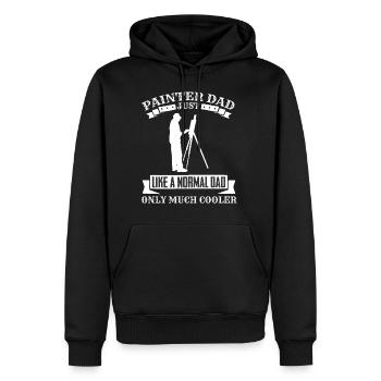 Maler und Lackierer, der Beste und Nervigste Beruf - Männer Premium Bio Hoodie - Schwarz - Vorne - Nico (187cm)