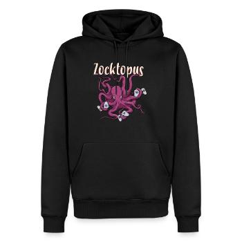 Gaming Octopus Gaming Tintenfisch Zocktopus - Männer Premium Bio Hoodie - Schwarz - Vorne - Nico (187cm)