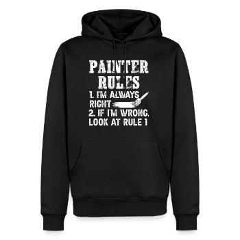 Maler und Lackierer, der Beste und Nervigste Beruf - Männer Premium Bio Hoodie - Schwarz - Vorne - Nico (187cm)