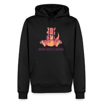 Cadeau de fête des pères pour papa pour la fête des hommes - Sweat à capuche Premium bio Homme - noir - Devant - Nico (187cm)