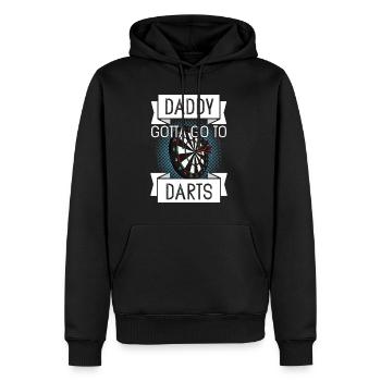 Cadeau de fête des pères pour papa pour la fête des pères - Sweat à capuche Premium bio Homme - noir - Devant - Nico (187cm)