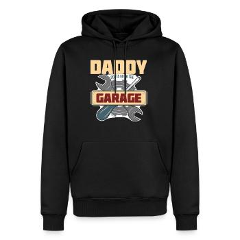 Father's Day gift for dad for Men's Day - Men’s Premium Organic Hoodie - black - Front - Nico (187cm)