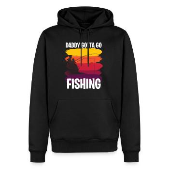 Father's Day gift for dad for Men's Day - Men’s Premium Organic Hoodie - black - Front - Nico (187cm)