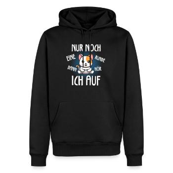 Nur Noch Eine Runde Zocken Gamer Katze Cat - Männer Premium Bio Hoodie - Schwarz - Vorne - Nico (187cm)