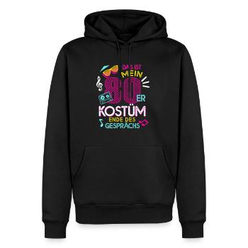 Das Ist Mein 80er Kostüm Ende Des Gesprächs - Männer Premium Bio Hoodie - Schwarz - Vorne - Nico (187cm)
