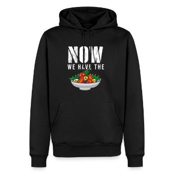 Now We Have The Salad Fresh Vegetable Food Salad - Männer Premium Bio Hoodie - Schwarz - Vorne - Nico (187cm)