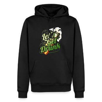 Lets Get Drunk With Beer On St Patricks Day - Männer Premium Bio Hoodie - Schwarz - Vorne - Nico (187cm)