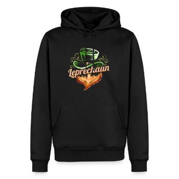 Green Hat, Red Beard, Leprechaun On St Patricks - Men’s Premium Organic Hoodie - black - Front - Nico (187cm)