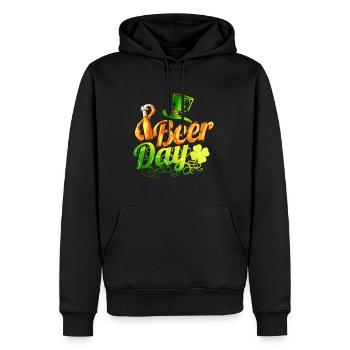 Leprechaun Hat Beer Day On St Patricks Day - Männer Premium Bio Hoodie - Schwarz - Vorne - Nico (187cm)