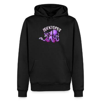 Gaming Octopus Gaming Tintenfisch Zocktopus - Männer Premium Bio Hoodie - Schwarz - Vorne - Nico (187cm)