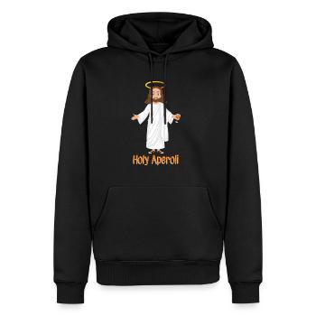 Holy Cocktail Jesus Christ Cocktail - Männer Premium Bio Hoodie - Schwarz - Vorne - Nico (187cm)
