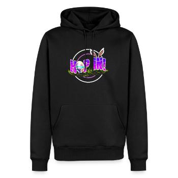 Easter Rabbit Hoop In To Easter - Männer Premium Bio Hoodie - Schwarz - Vorne - Nico (187cm)