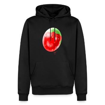 Easter Egg Painted Like A Strawberry For Easter - Männer Premium Bio Hoodie - Schwarz - Vorne - Nico (187cm)