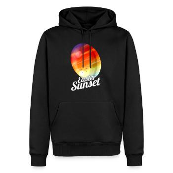 Easter Sunset Painted Easter Egg For Egg Hunt On - Männer Premium Bio Hoodie - Schwarz - Vorne - Nico (187cm)