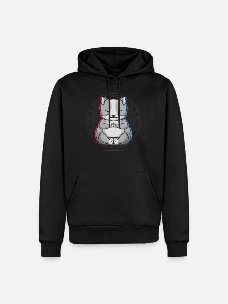 Yoga Hamster Yoga - Men’s Premium Organic Hoodie - black