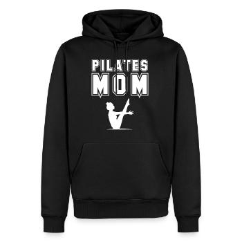 Meditation, Zen Yoga and Pilates - Men’s Premium Organic Hoodie - black - Front - Nico (187cm)