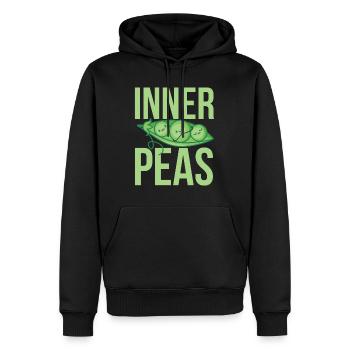 Meditation, Zen Yoga and Pilates - Men’s Premium Organic Hoodie - black - Front - Nico (187cm)