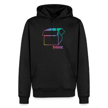 Sortez des sentiers battus - Sweat à capuche Premium bio Homme - noir - Devant - Nico (187cm)