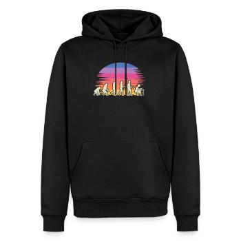 Spiele Evolution - Männer Premium Bio Hoodie - Schwarz - Vorne - Nico (187cm)