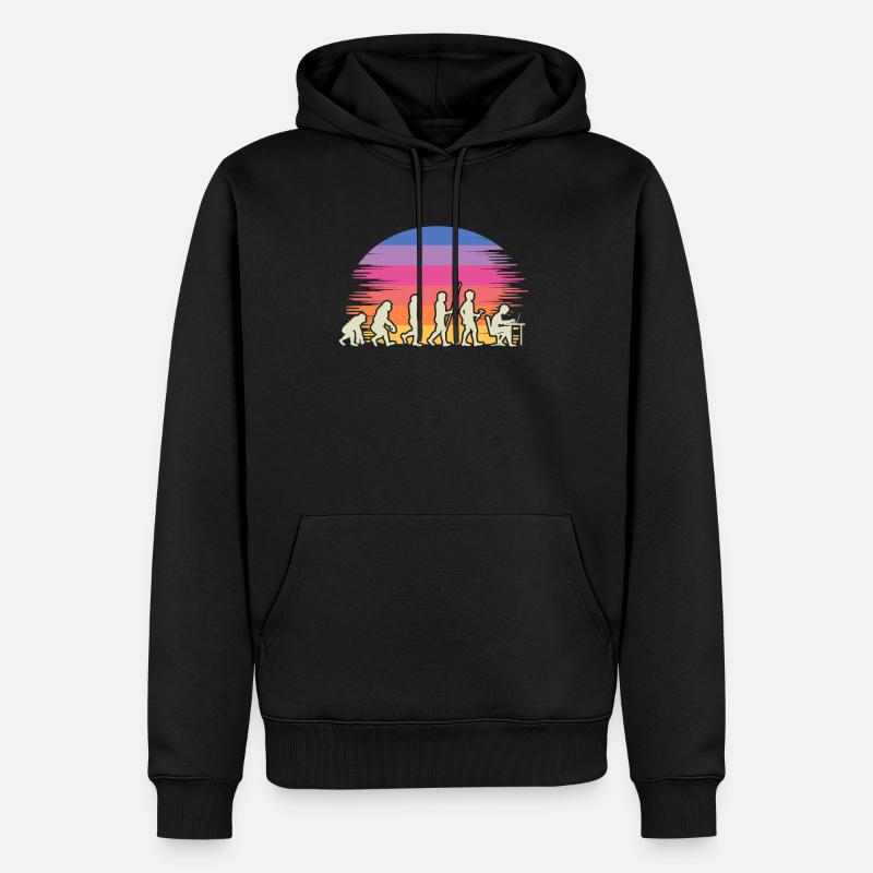 Évolution du jeu - Sweat à capuche Premium bio Homme - noir