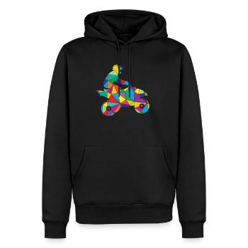 Quad Polygon Quad Driver Tout-terrain - Sweat à capuche Premium bio Homme - noir - Devant - Nico (187cm)