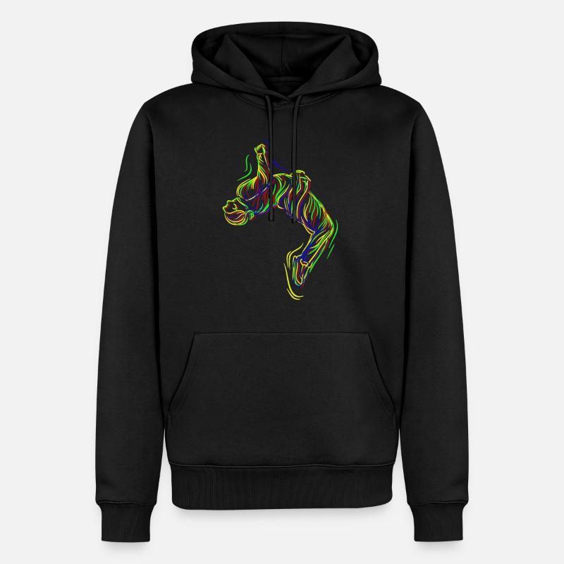 Parkour Backflip - Männer Premium Bio Hoodie - Schwarz