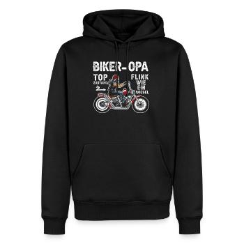 Motorrad Opa Motorradfahrer Biker Opa Top Zustand - Männer Premium Bio Hoodie - Schwarz - Vorne - Nico (187cm)