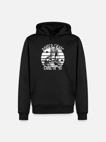 Rollschuhfahrer Rollerskates Rollschuh Gang 1990 - Männer Premium Bio Hoodie - Schwarz