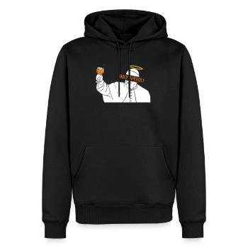 Cocktail Saint Pape François Cocktail - Sweat à capuche Premium bio Homme - noir - Devant - Nico (187cm)