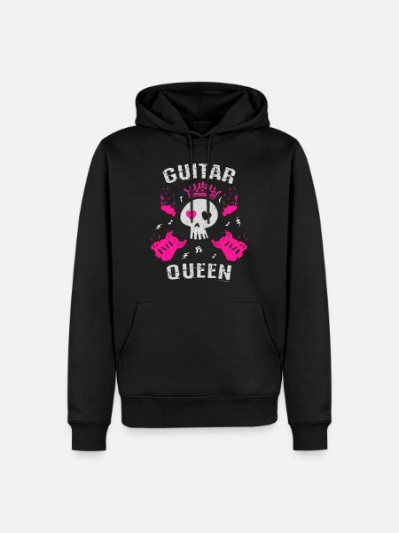 Guitar Queen - Men’s Premium Organic Hoodie - black