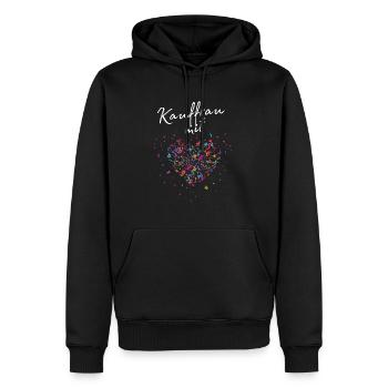 Verkäuferin mit Herz Einzelhandel Kauffrau - Männer Premium Bio Hoodie - Schwarz - Vorne - Nico (187cm)